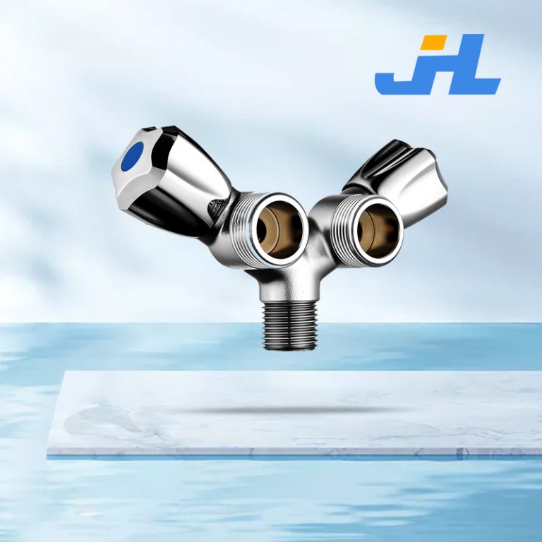 JHL-41 Brass Dual Outlet Angle Valve