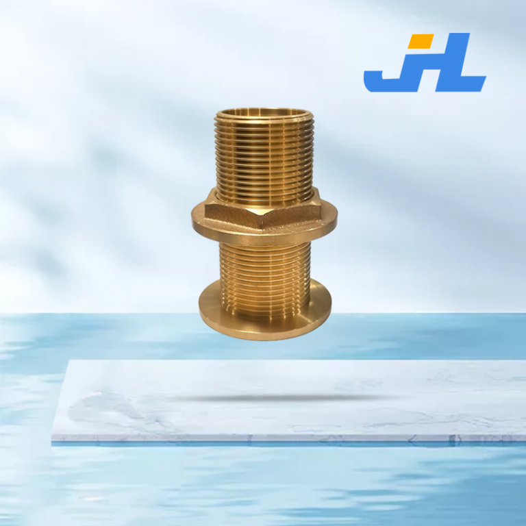 JHL-150 Bronze Double Male Thread Tank Through Fitting