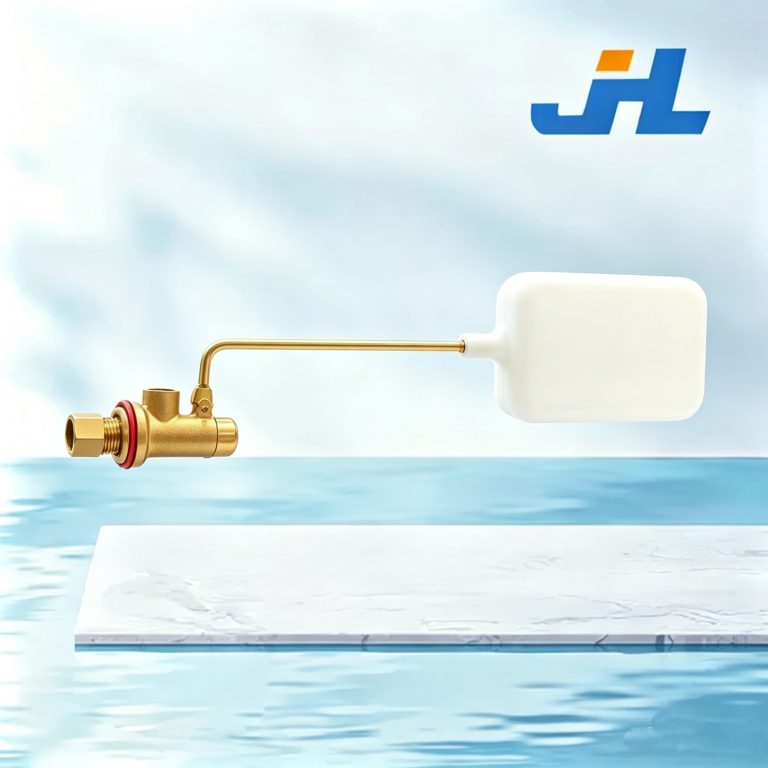 JHL-24 Elbow Brass Float Valve with Square Plastic Float